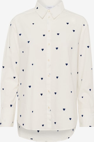 SAINT TROPEZ - Blusa 'Dianne' em branco: frente