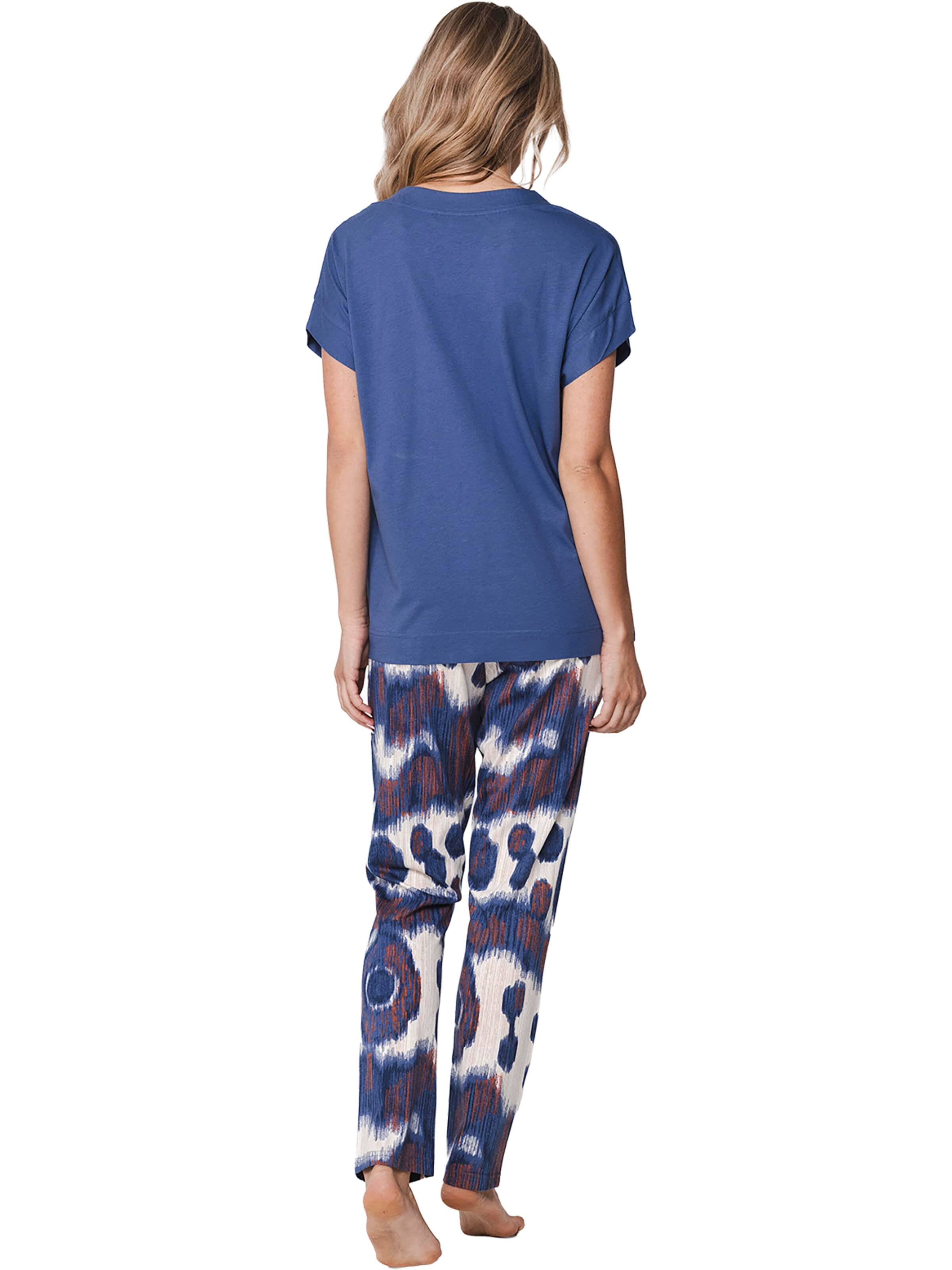 Pastunette Pajama 'Pyjama with buttons' in Blue