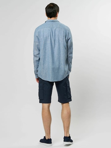 MCS Regular fit Overhemd 'Dean' in Blauw