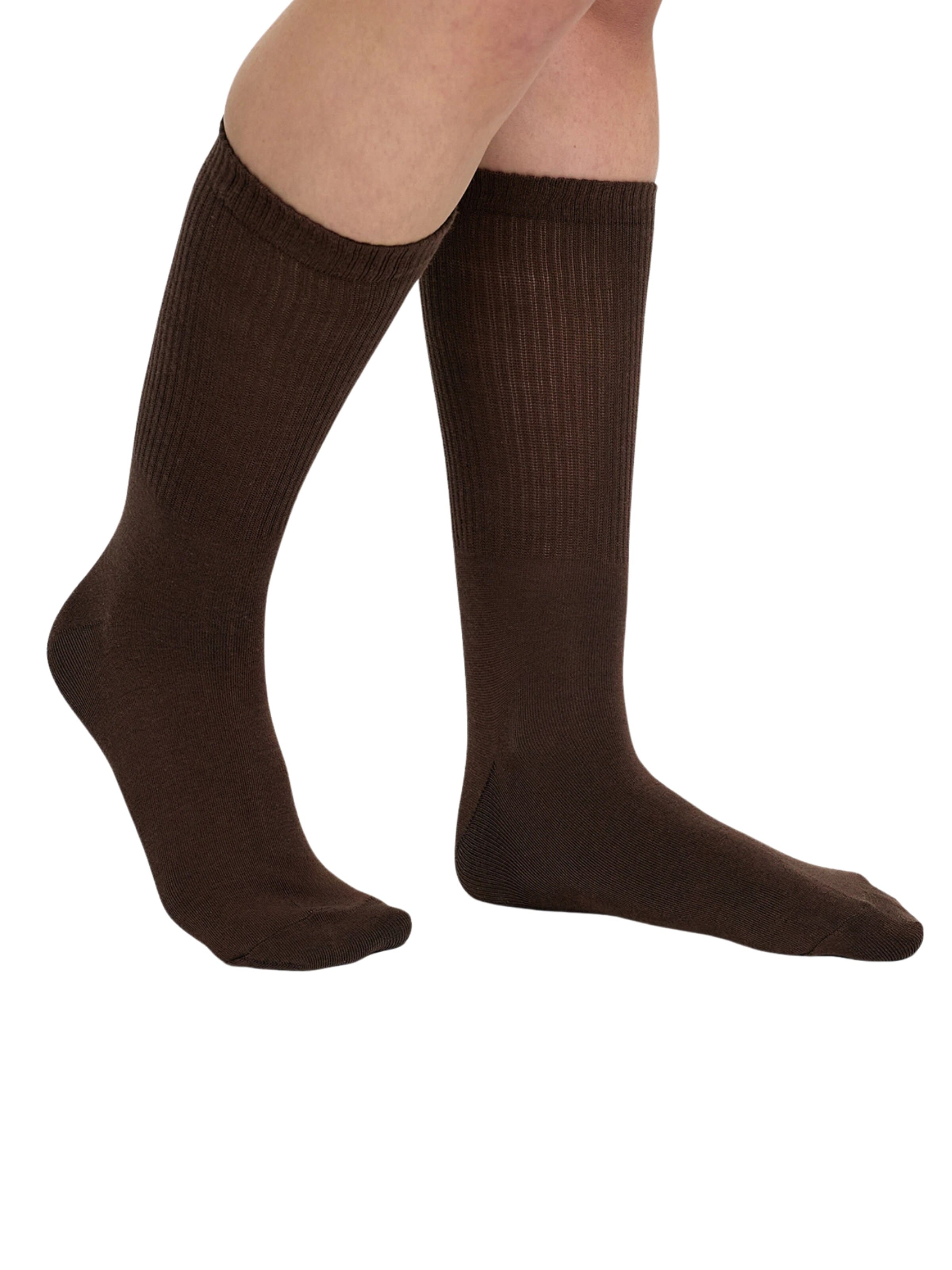 cfab (formerly creamy fabrics) Sockor 'Lange Sportsocken | 4er Pack' i brun: framsida