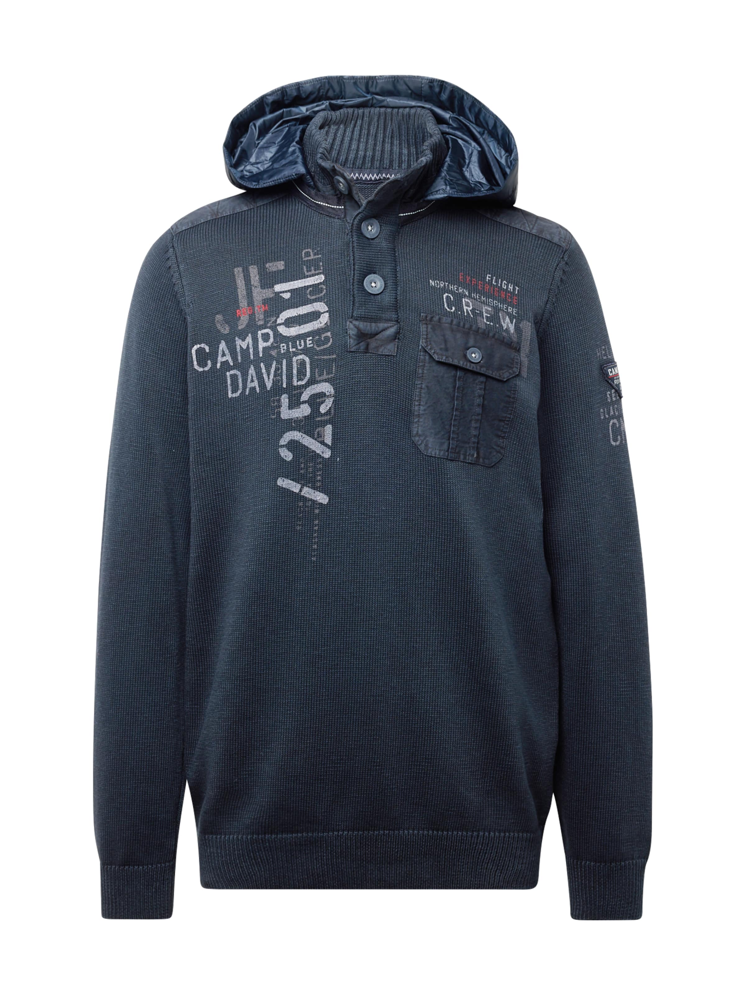 CAMP DAVID Trui in Blauw: voorkant