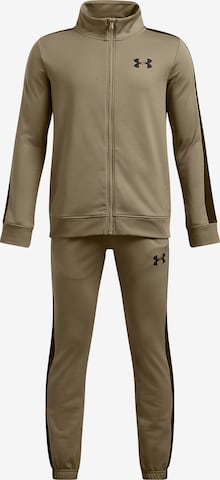 UNDER ARMOUR Tracksuit 'Rival' in Brown: front