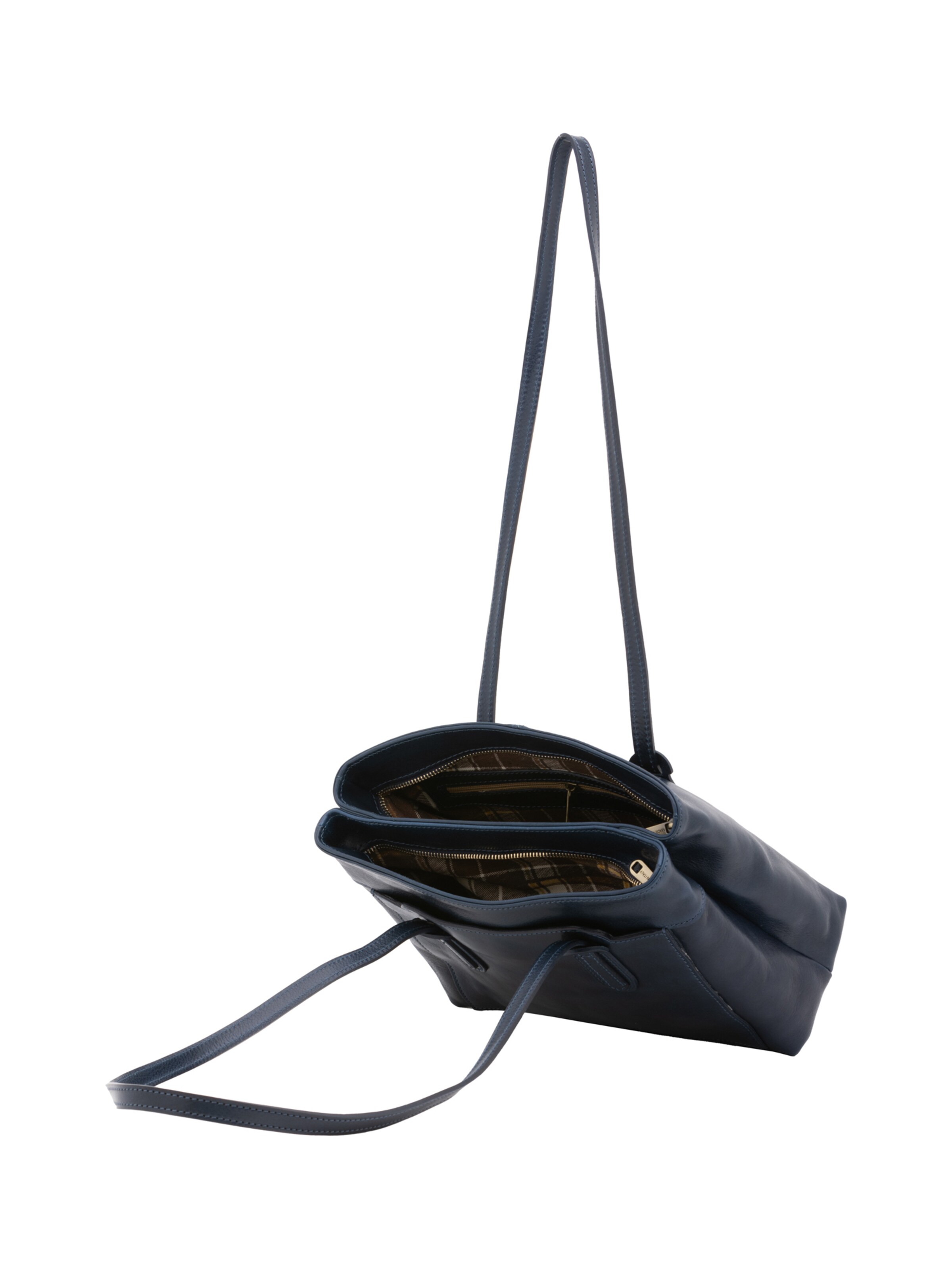 Borsa a spalla 'Borsa a Spalla Donna Vera Pelle Vacchetta - Chiusura Zip' di I Fratelli in blu