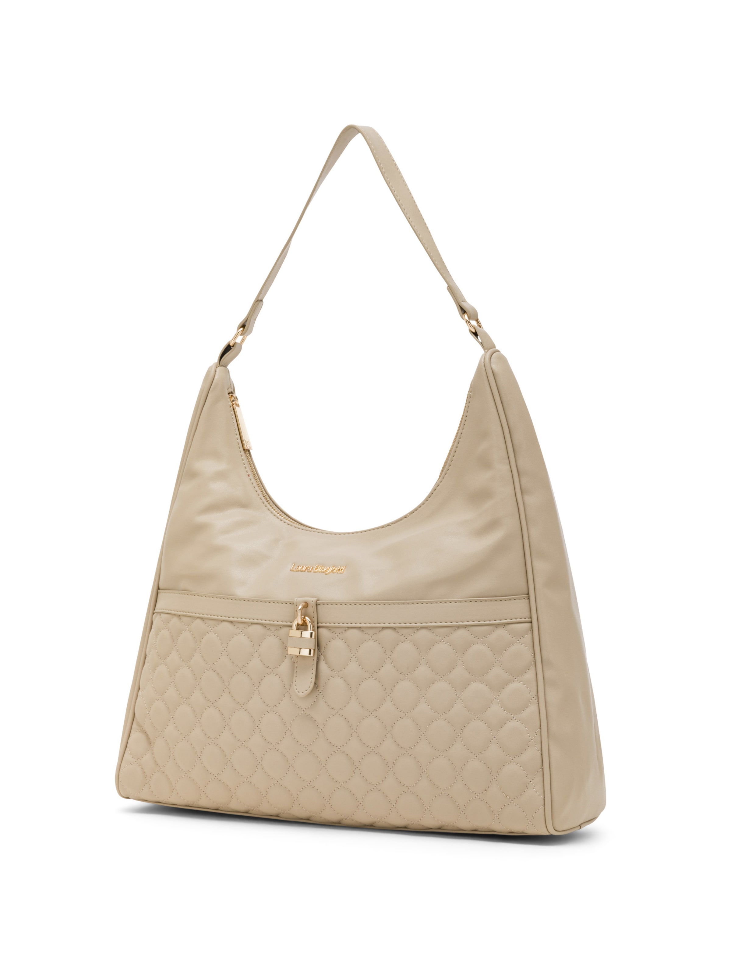 Borsa a mano 'Crafter 4' di Laura Biagiotti in beige: frontale