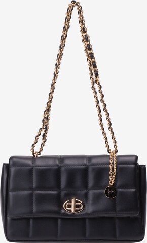 faina Shoulder Bag in Black: front