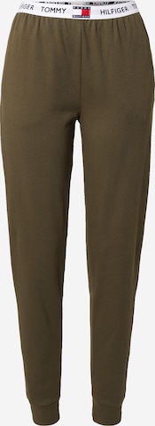 Tommy Hilfiger UnderwearPidžama hlače - zelena boja: prednji dio