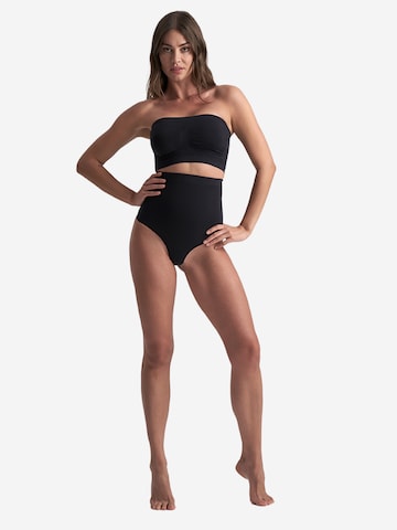 Bye Bra Shapingslip 'Soft Touch Seamless High Waist Thong' in Schwarz