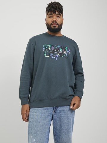 Jack & Jones Plus - Sweatshirt em verde: frente