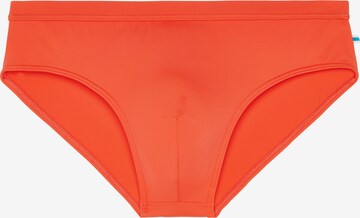 HOM Swim Trunks 'Sea Life' in Orange: front