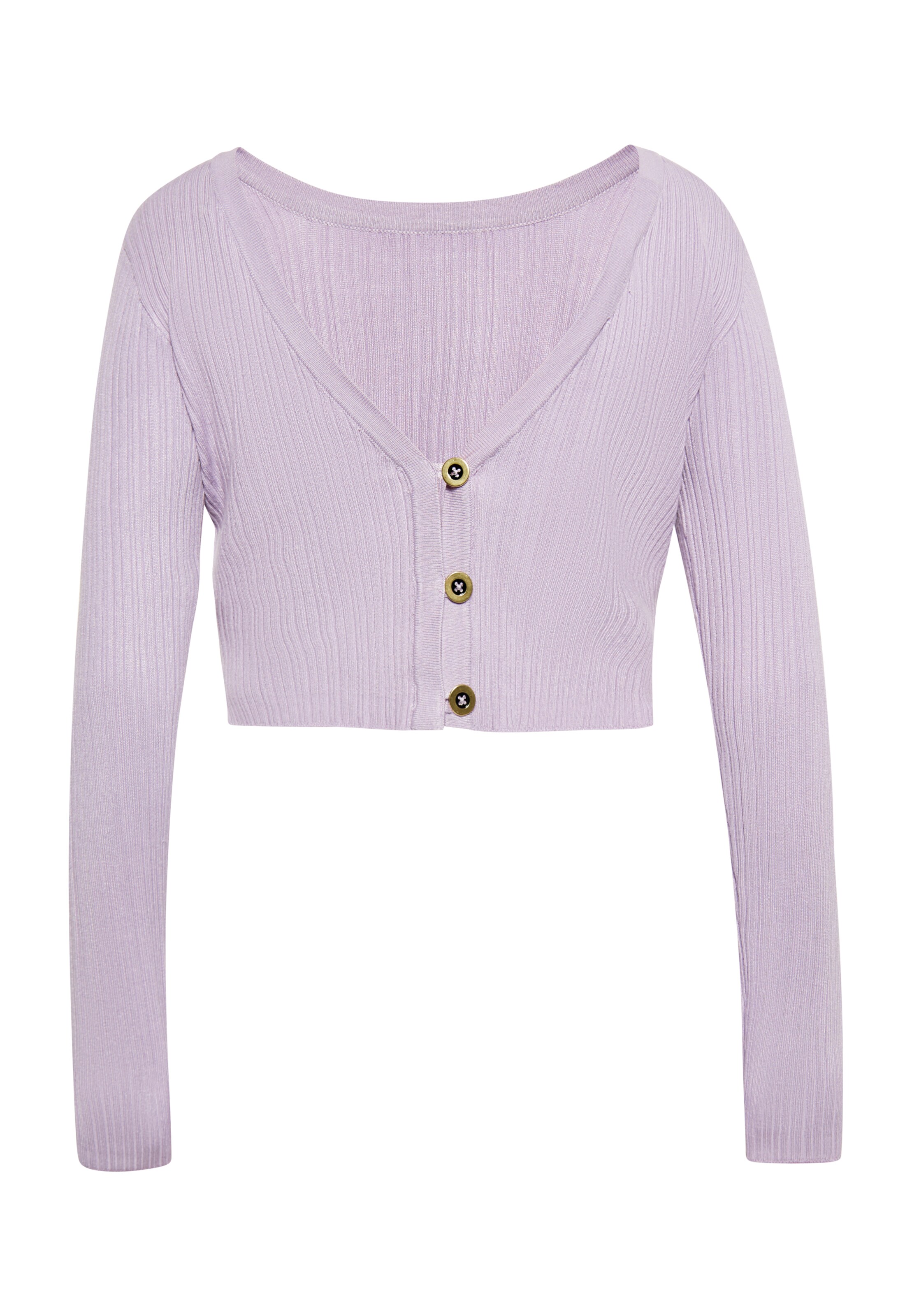 NAEMI Gebreid vest in Lila