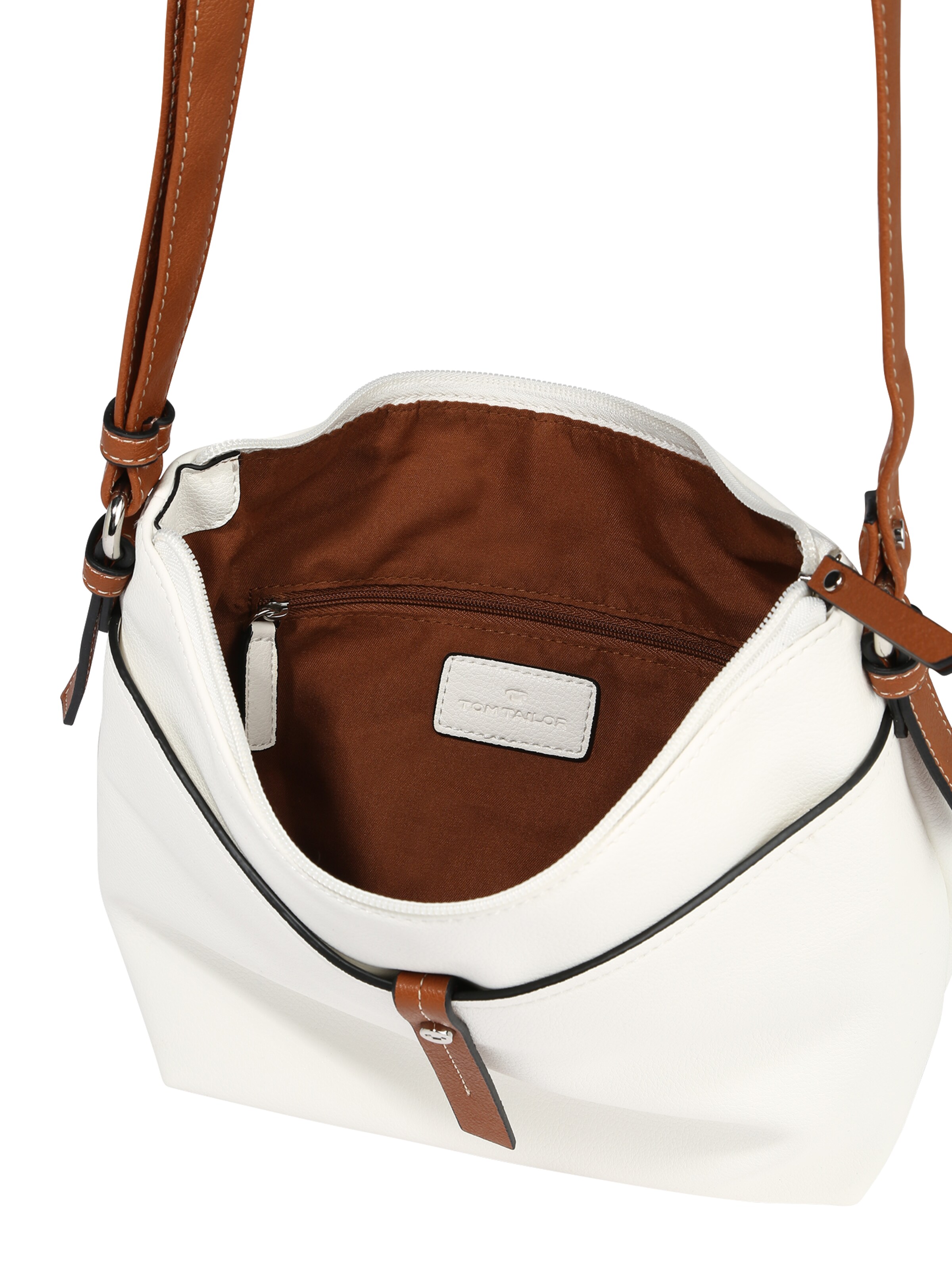 TOM TAILOR - Bolso de hombro 'Novara' en blanco