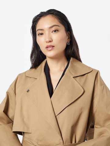 minimum Between-seasons coat in Beige