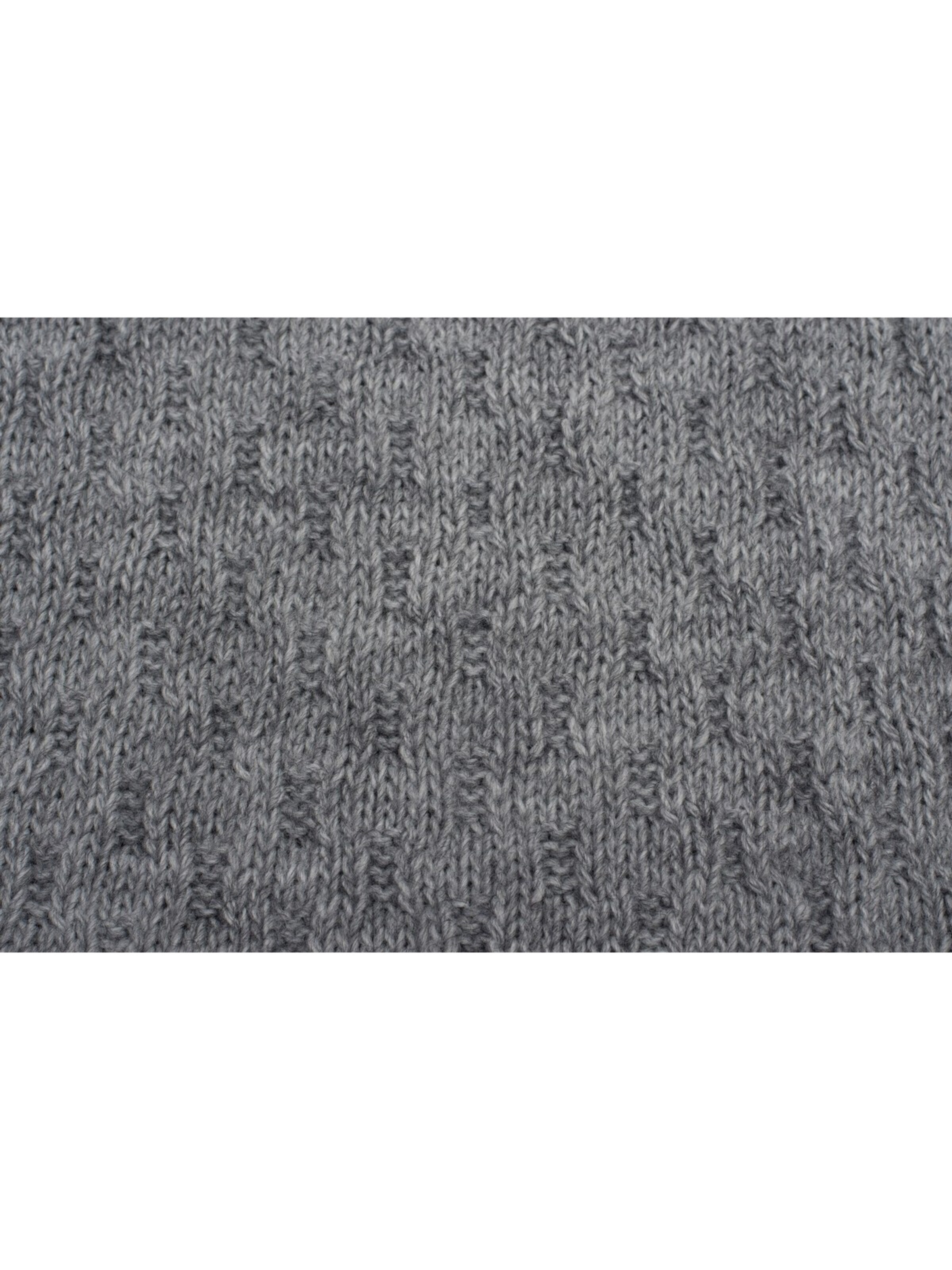 styleBREAKER Schal 'Strick Schal mit Flecht Muster'‌‌ in Grau