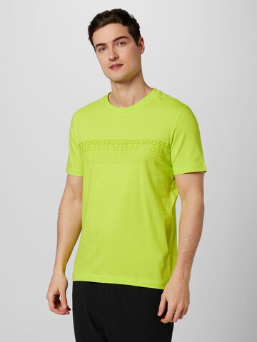 Tricou de la BOSS pe verde: față