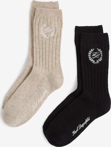 Karl LagerfeldČarape - bež boja: prednji dio