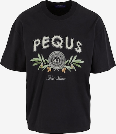 Pequs Majica 'Olive Coin Relic' veličine L u siva / maslinasta / crna / bijela, Pregled proizvoda