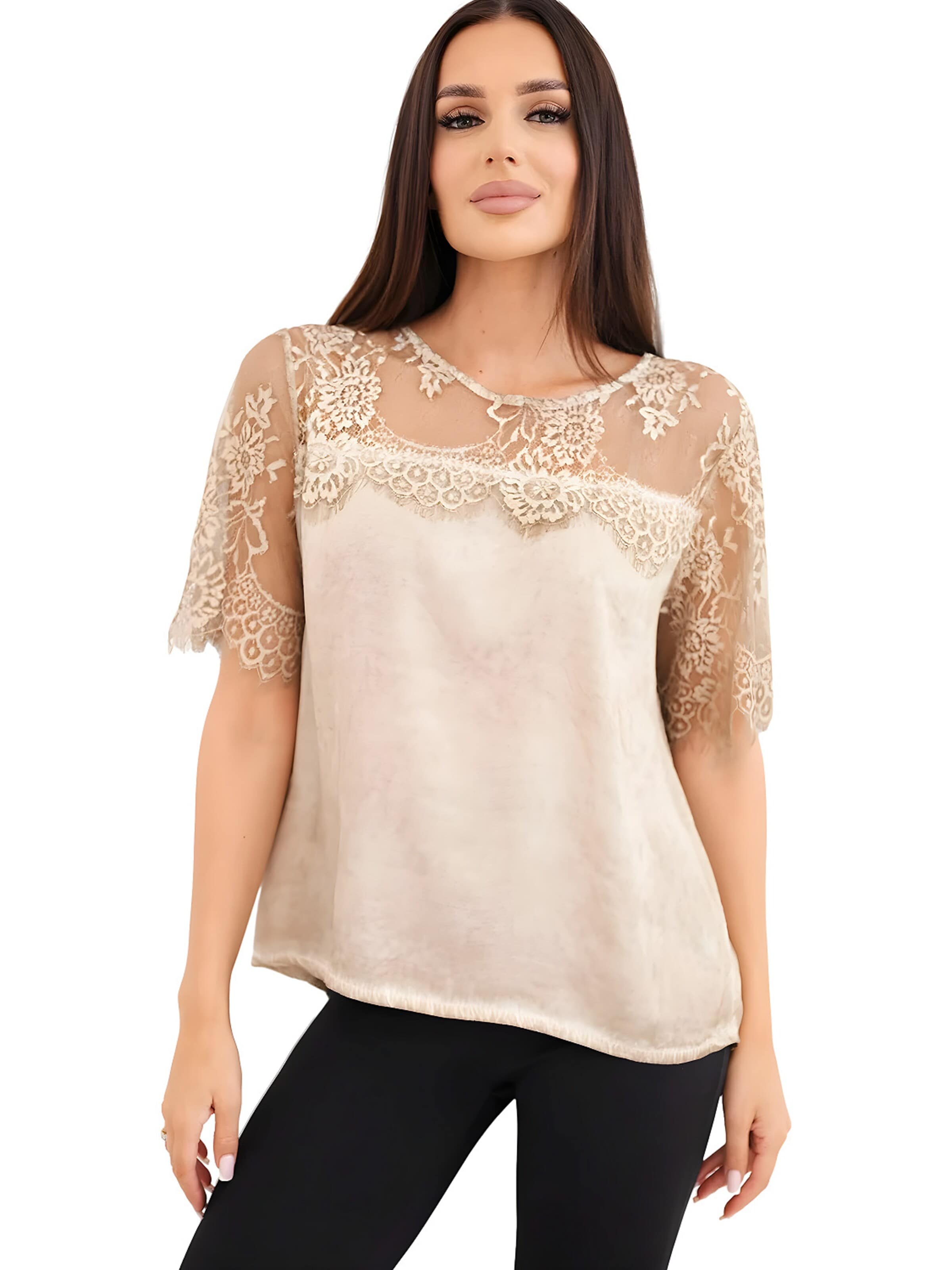 Lumera Bluse 'Cosima'‌‌‌‌‌‌‌‌ in Beige
