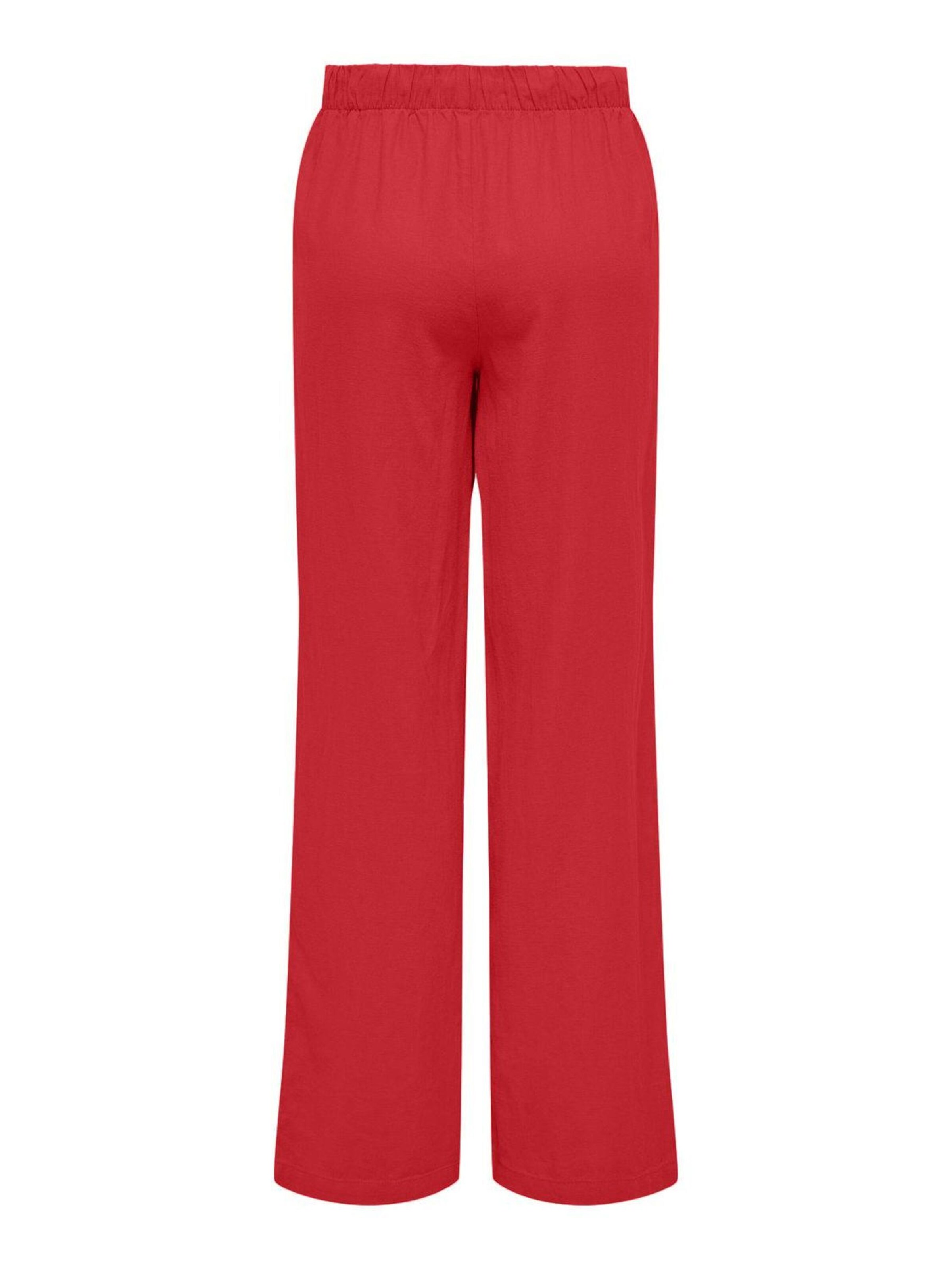 Wide leg Pantaloni 'ONLCaro' di ONLY in rosso