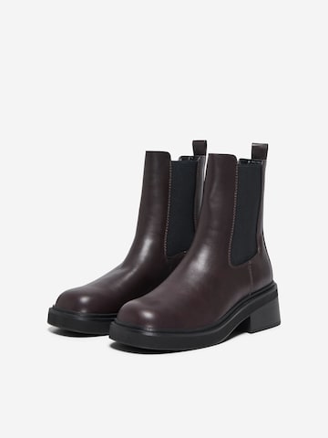 ONLY - Botas chelsea em castanho
