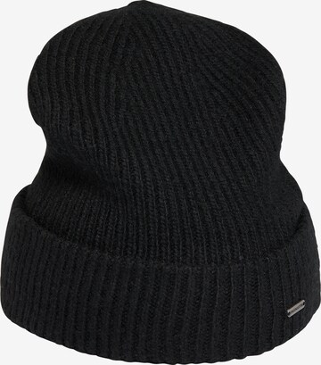 DreiMaster Vintage Beanie in Black: front