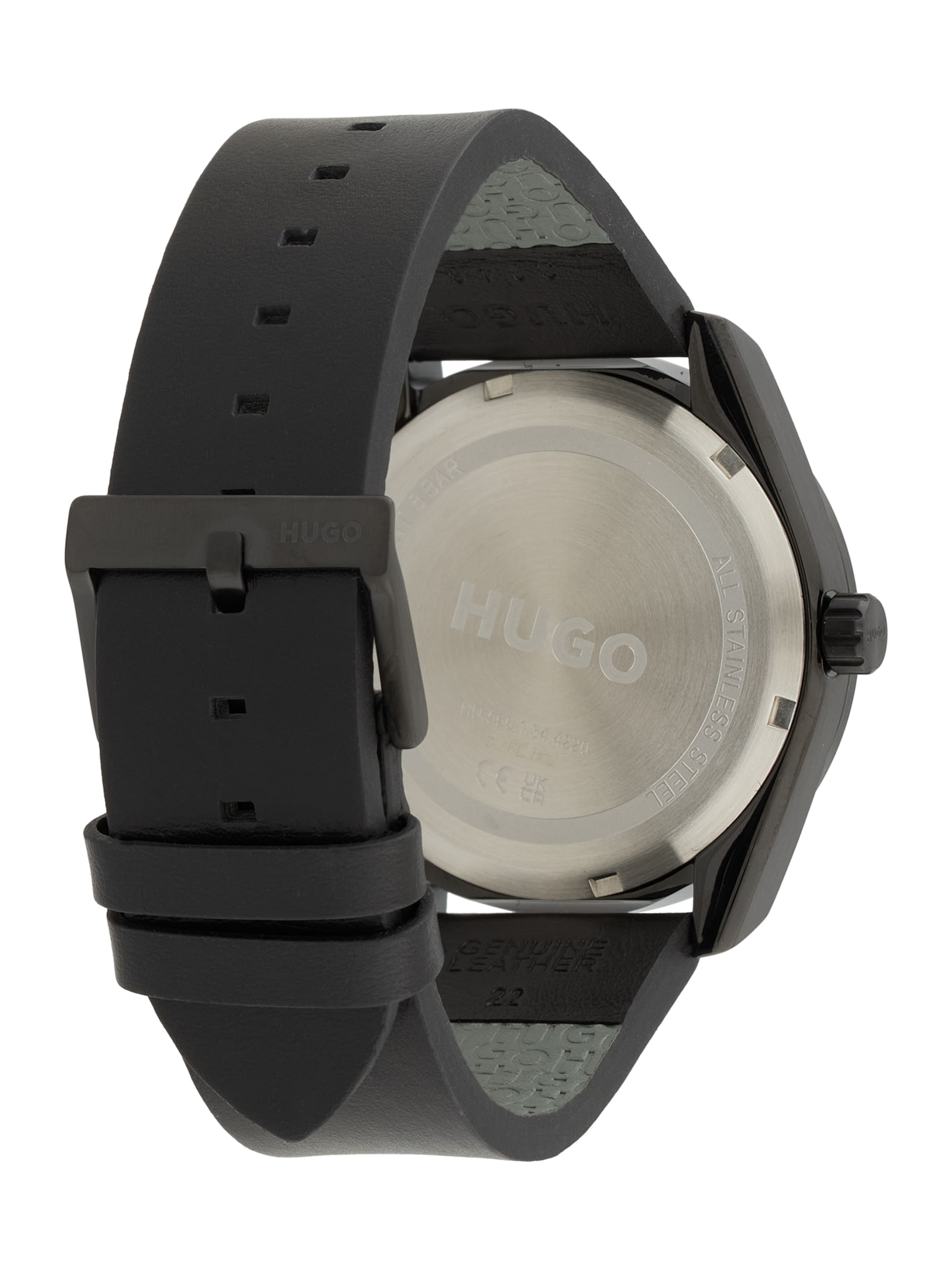 HUGO Αναλογικό ρολόι 'Bright Sport' σε μαύρο