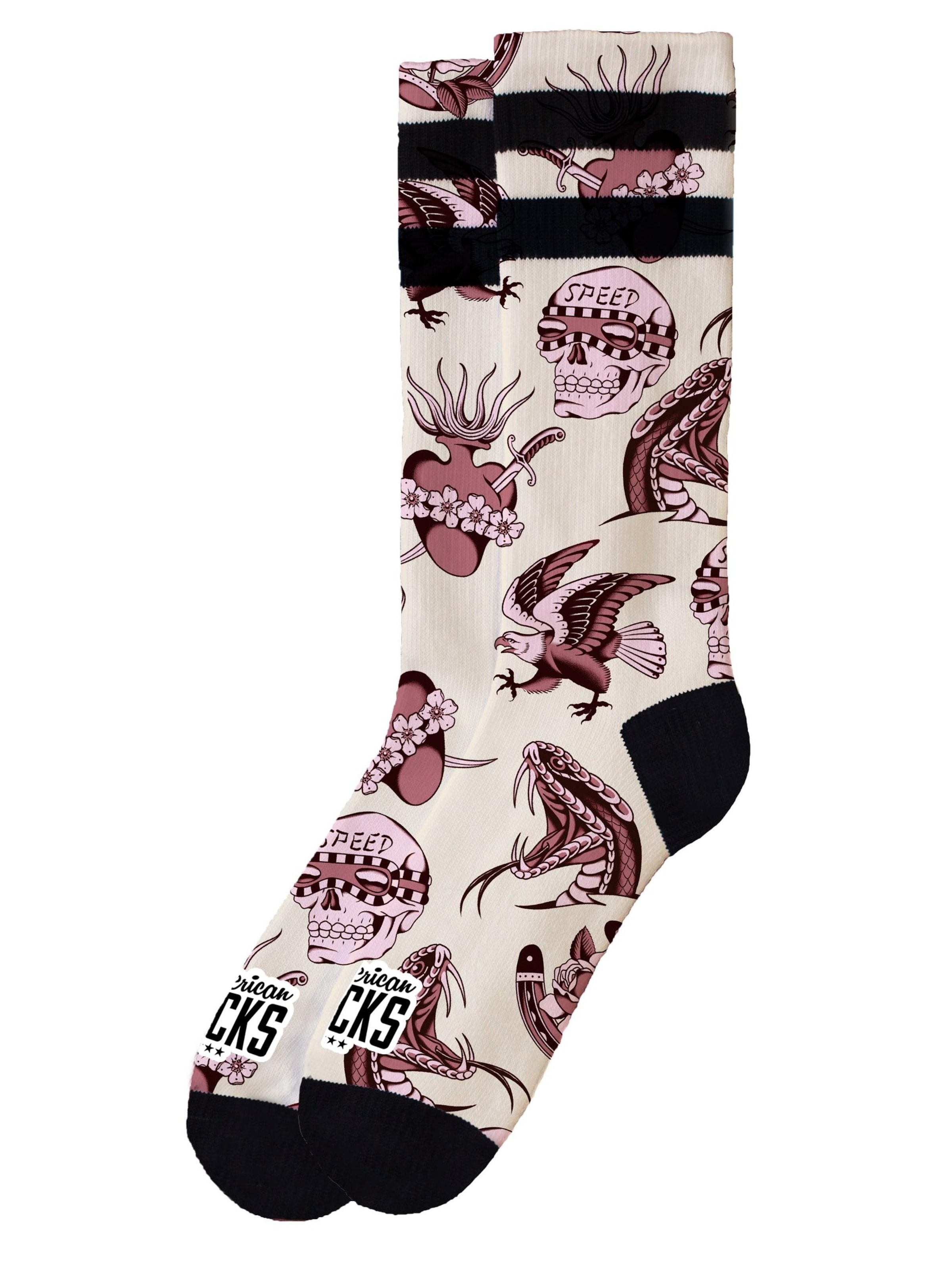 American Socks Socken 'Nitro Fury - Mid High'‌‌‌‌‌‌‌ in hellgelb, Produktansicht