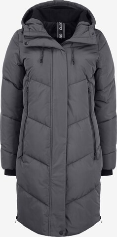 Oxmo Winter Coat 'Juna' in Grey: front