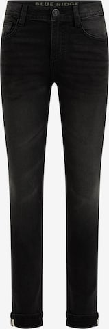 WE Fashion Skinny Jeans in Zwart: voorkant