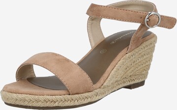 TOM TAILOR Sandale in Beige: predná strana