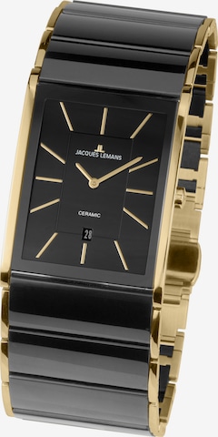 Jacques Lemans Analog Watch in Black: front