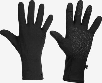 ICEBREAKER Athletic Gloves 'Quantum' in Black