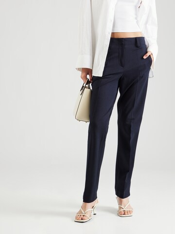 Regular Pantalon à plis GERRY WEBER en bleu : devant