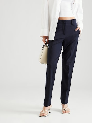 GERRY WEBER Regular Trousers with creases in Blue: front