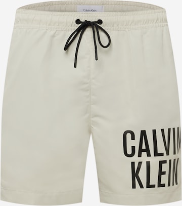 Calvin Klein Swimwear Zwemshorts in Grijs: voorkant