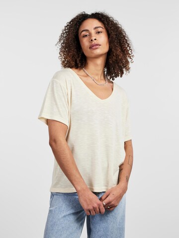 PIECES T-Shirt in Beige: predná strana