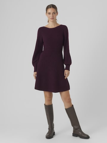 VERO MODA Knitted dress in Red: front