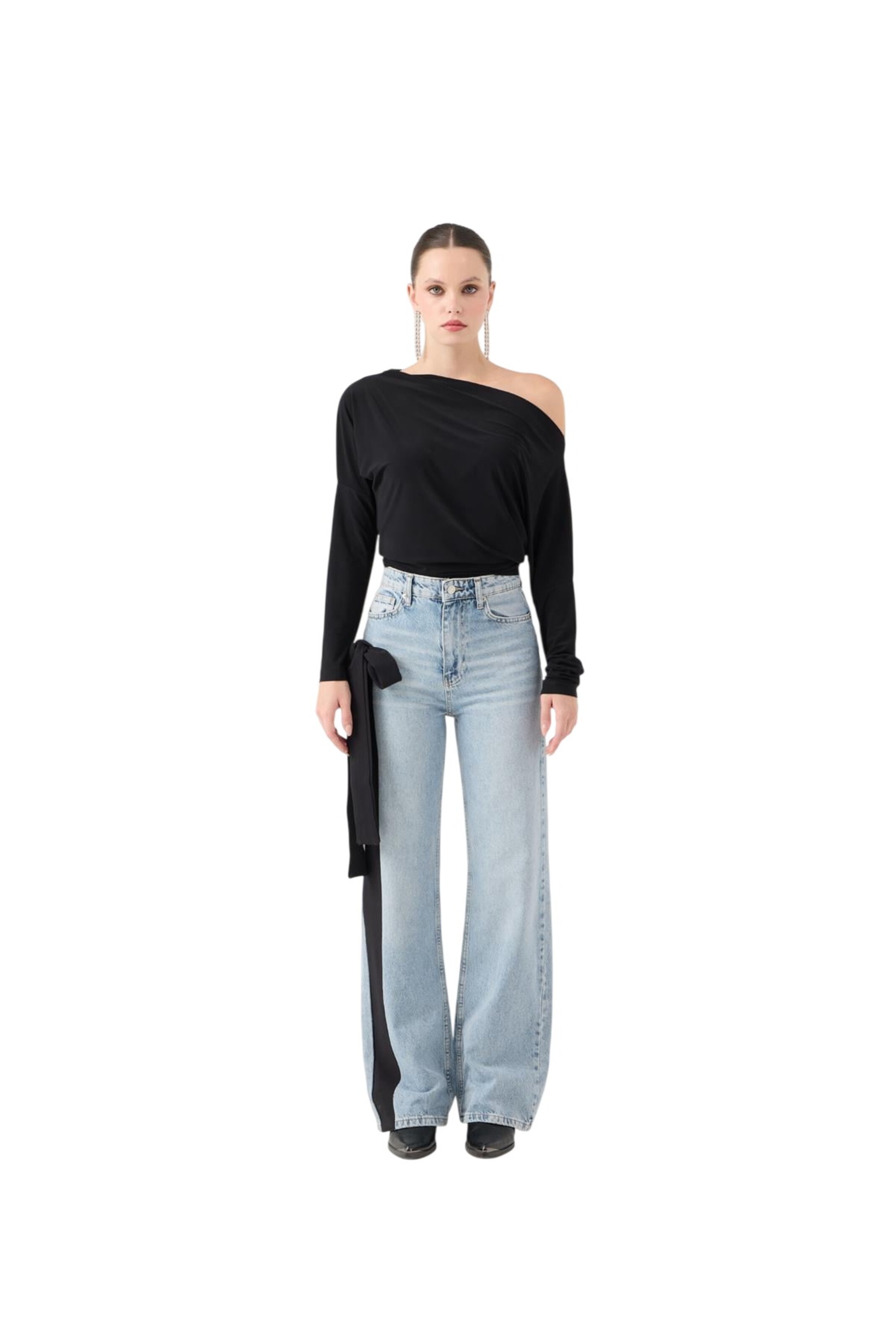 HOLLY LOLLY Bluse in Schwarz