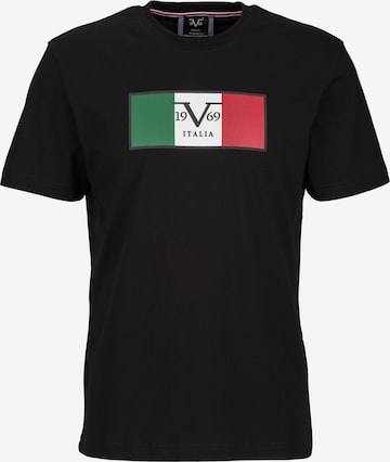 19V69 ITALIA Shirt 'Rafael Carrier 5' in Black: front
