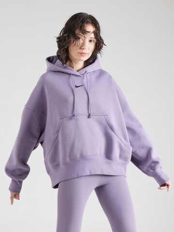 Nike Sportswear Sweatshirt 'PHOENIX FLEECE' in Lila: predná strana