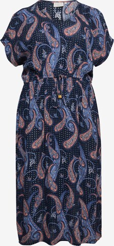 KAFFE CURVE Summer Dress 'Passa' in Blue: front