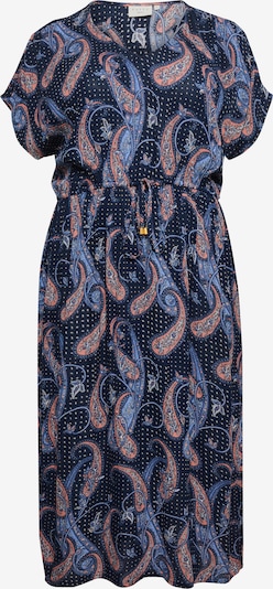 KAFFE CURVE Kleid 'Passa' in dunkelblau / mischfarben, Produktansicht
