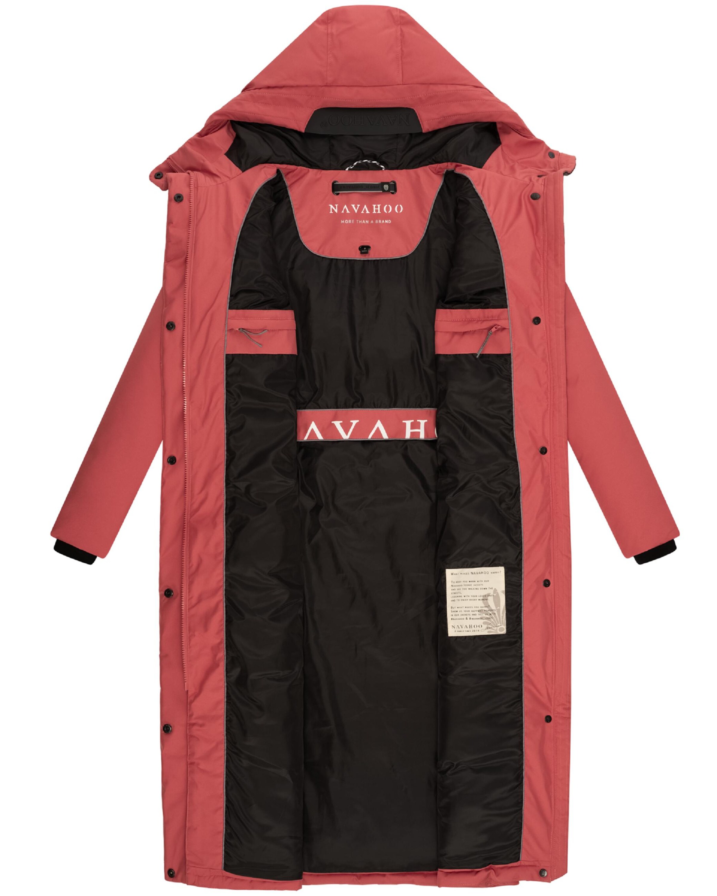 NAVAHOO Zimný kabát 'Wolkenfrost XIV' - Oranžová