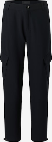 Angels Tapered Cargo Pants in Black: front