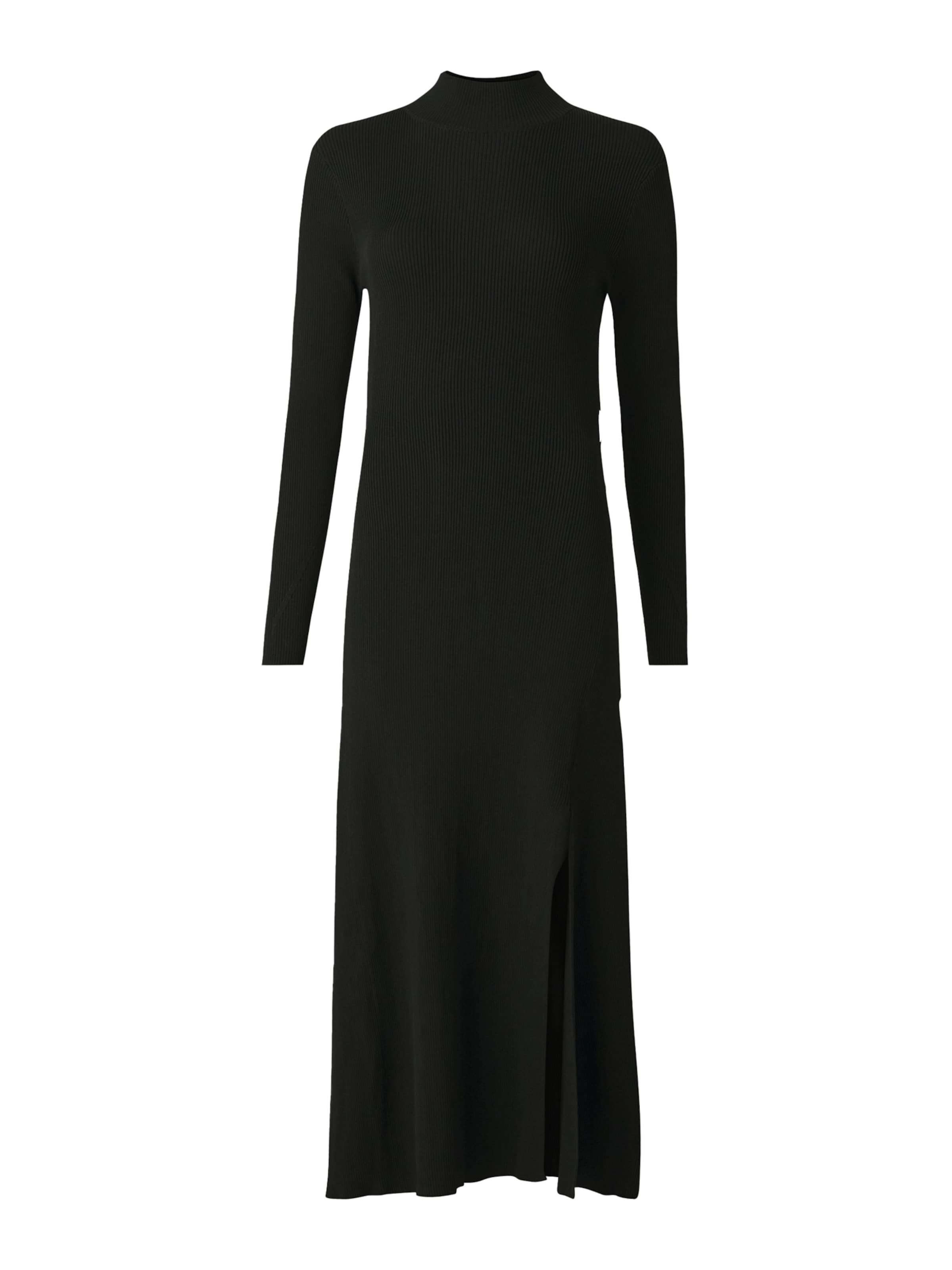 Karl Lagerfeld Stickad klänning i svart: framsida