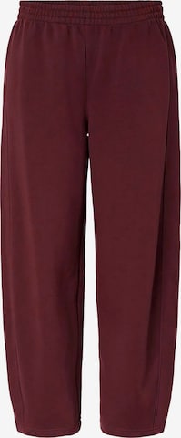 Loosefit Pantalon 'PCFilucca' PIECES en rouge : devant