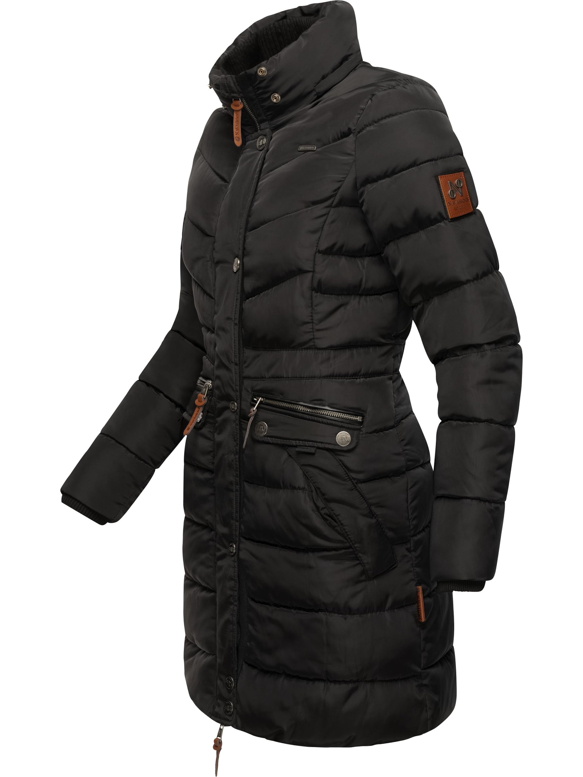 NAVAHOO Χειμερινό παλτό 'Paula' σε μαύρο