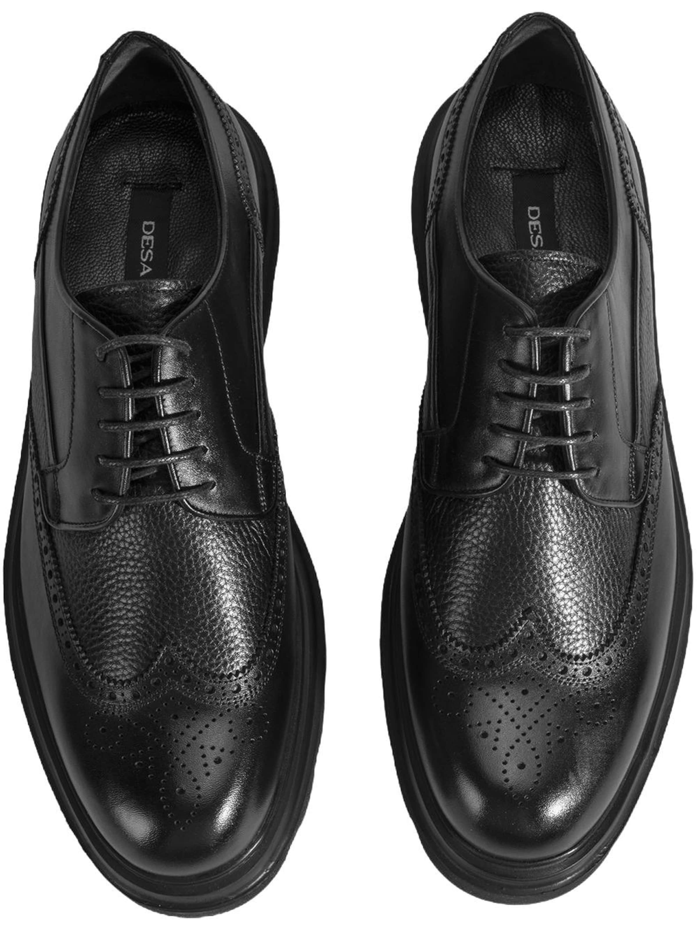 Desa Veterschoen 'Schnürschuhe' in Zwart