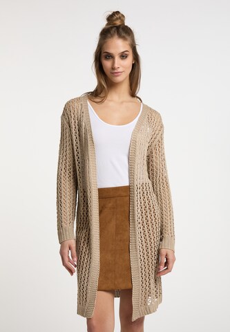 usha FESTIVAL Gebreid vest in Beige: voorkant