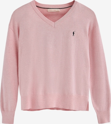 Polo Club Pullover in Pink: Vorderseite