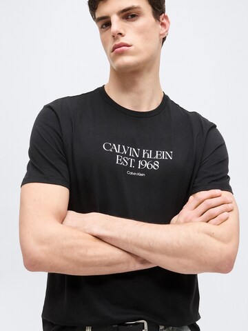 T-Shirt '30S' Calvin Klein Jeans en noir